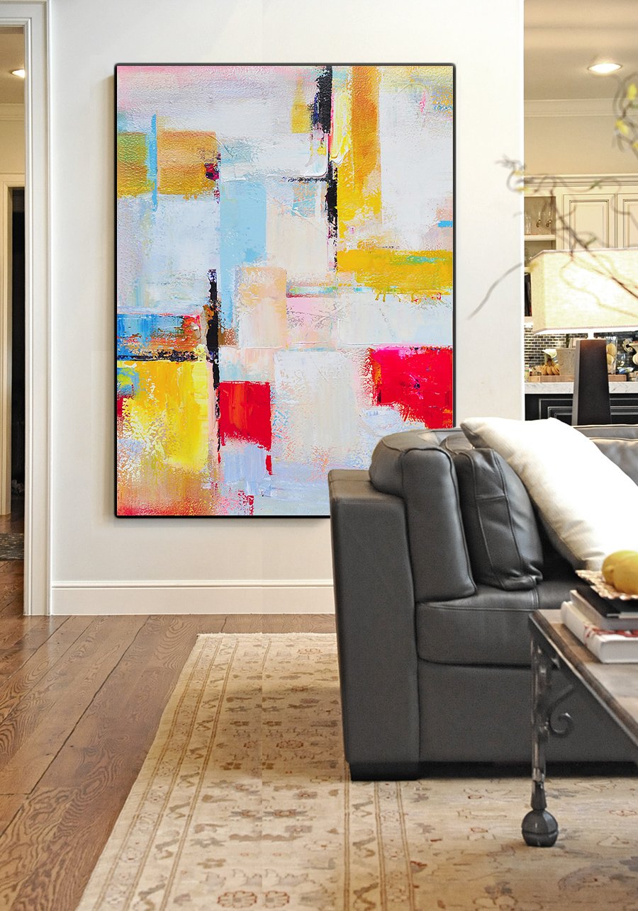 Palette Knife Contemporary Art #L29B - Click Image to Close